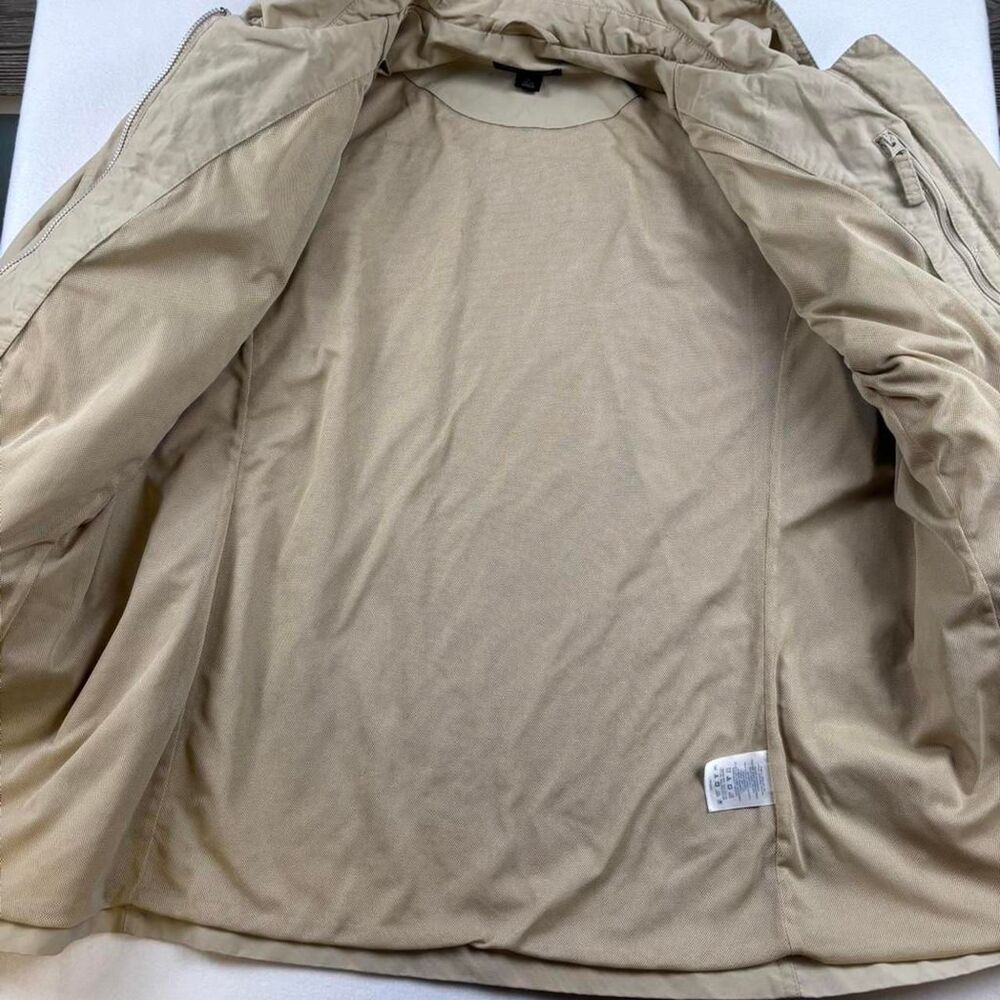 Lands' End Tan Lightweight Hooded Jacket | Women’s Large (14–16) - Picture 5 of 7